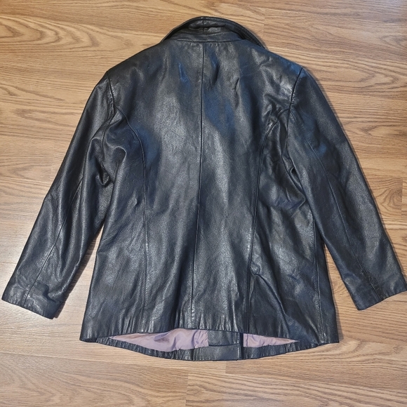 Vintage Maxima / Wilson's Black Leather Jacket - Picture 7 of 12